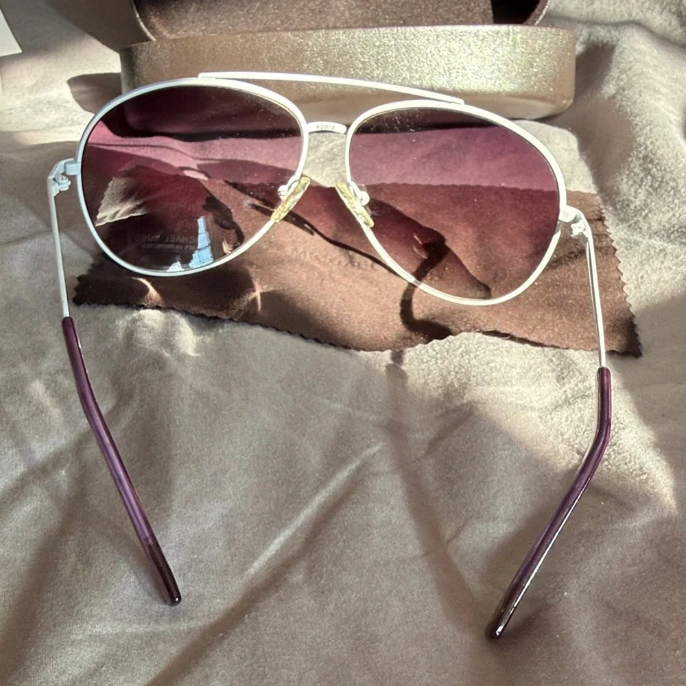 Michael Kors Violet Aviator Sunglasses - Picture 5 of 6